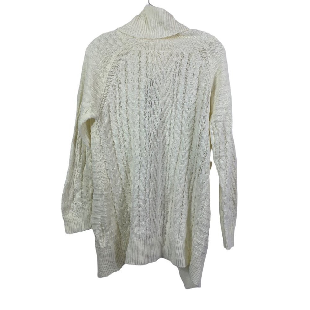Women's Knitted Open Back Turtle Neck Sweater